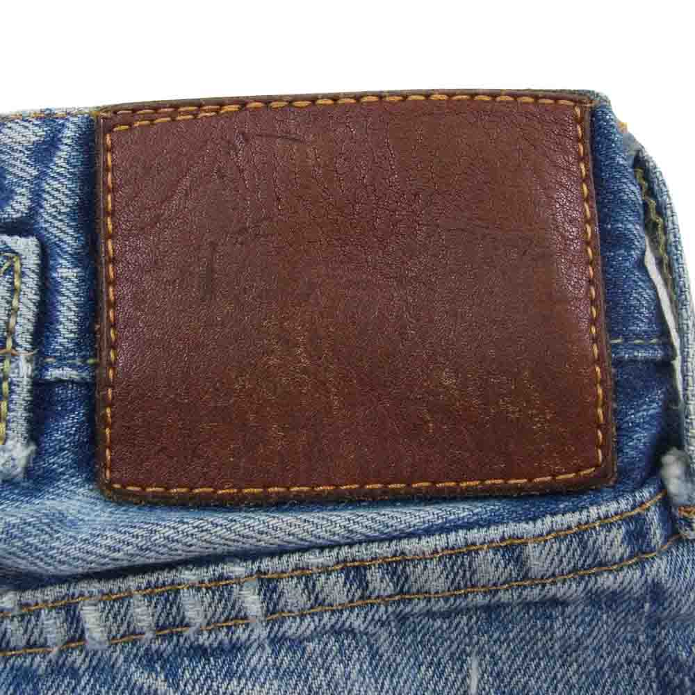 TENDERLOIN テンダーロイン T-RIDERS E DAMAGE ライダース ダメージ加工 シンチバック デニム パンツ インディゴブルー系 32【中古】