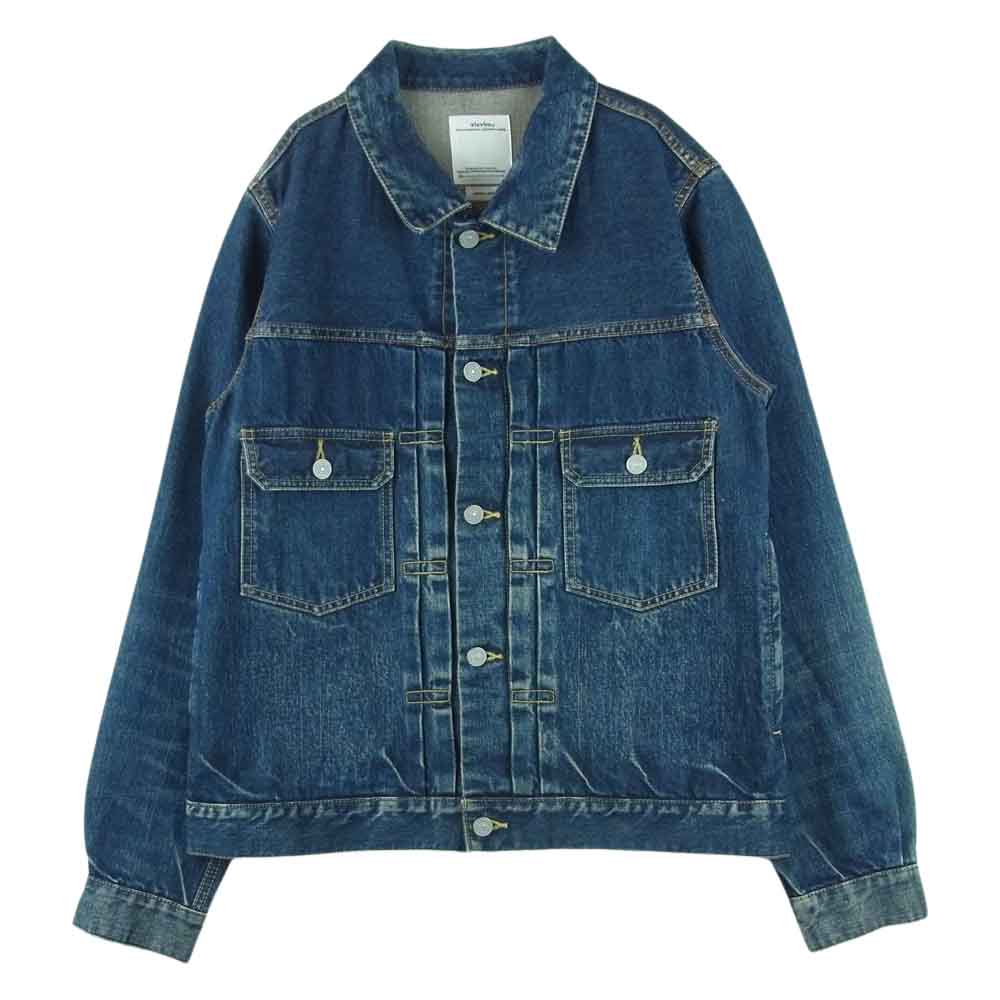 VISVIM ビズビム 19AW 0119205006004 DMGD-1003 101 デニム ジャケット 2nd Gジャン 日本製 インディゴブルー系 3【中古】