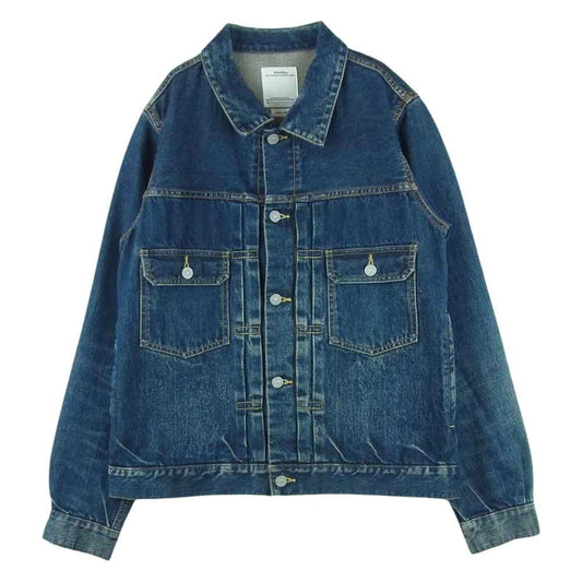 VISVIM ビズビム 19AW 0119205006004 DMGD-1003 101 デニム ジャケット 2nd Gジャン 日本製 インディゴブルー系 3【中古】