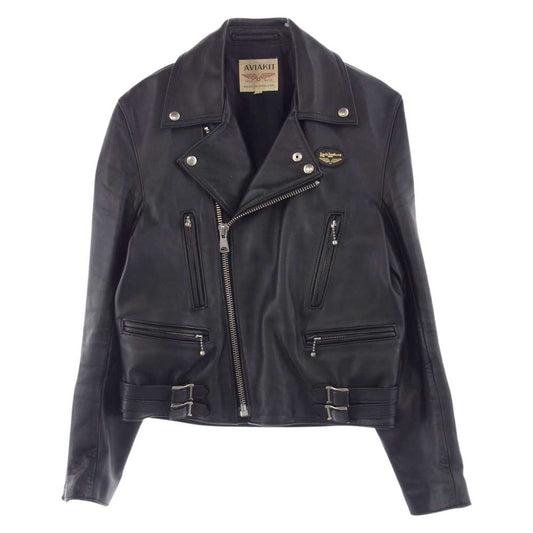 Lewis Leathers ルイスレザー LIGHTNING ライトニング ダブル ライダース ジャケット ブラック系 36【中古】