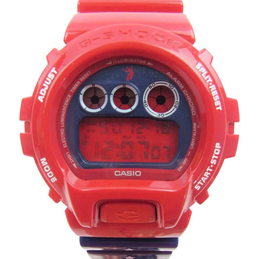 G-SHOCK ジーショック DW-6900UN-4JR UNION PEGLEG NYC ユニオン ペグレグ タイアップ モデル ウォッチ 腕時計 レッド系 ブルー系【極上美品】【中古】