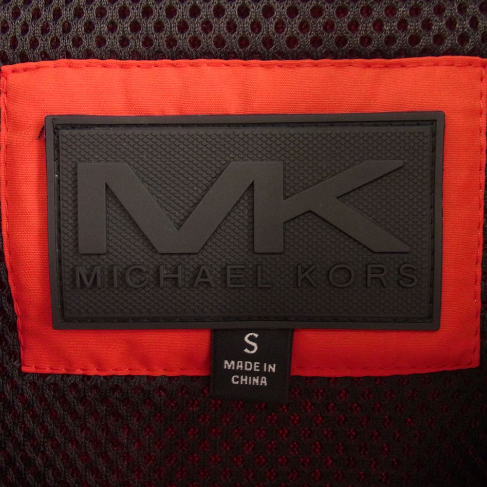 Michael Kors マイケルコース MC60561 中綿 フーデッド ナイロン フーディ ジャケット レッド系 S【中古】