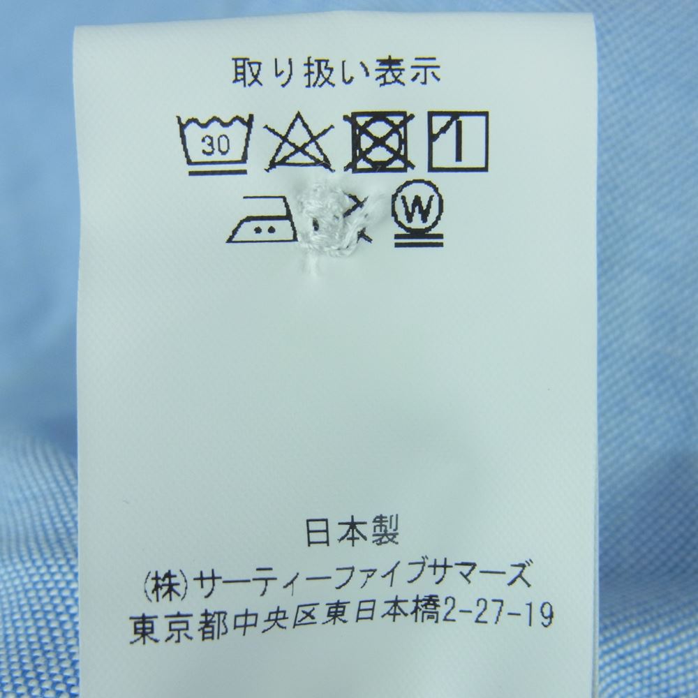 ANATOMICA アナトミカ 22SS USAF OXFORD SHIRTS オックスフォード 長袖 シャツ ライトブルー系 16 × 34【極上美品】【中古】