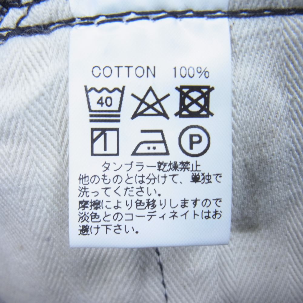 BONCOURA ボンクラ 072-915-4225 5ポケット ボタンフライ セルビッチ ストレート デニムパンツ ジーンズ インディゴブルー系 28【中古】