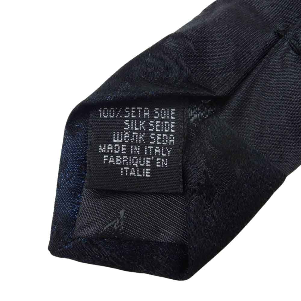 Vivienne Westwood ヴィヴィアンウエストウッド イタリア製 シルク100％ ロゴ ネクタイ ブラック系【中古】