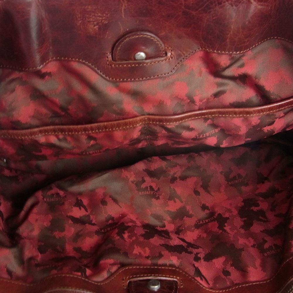 aniary アニアリ ニューアイディアル レザー トート バッグ ブラウン系 ブラウン系【中古】