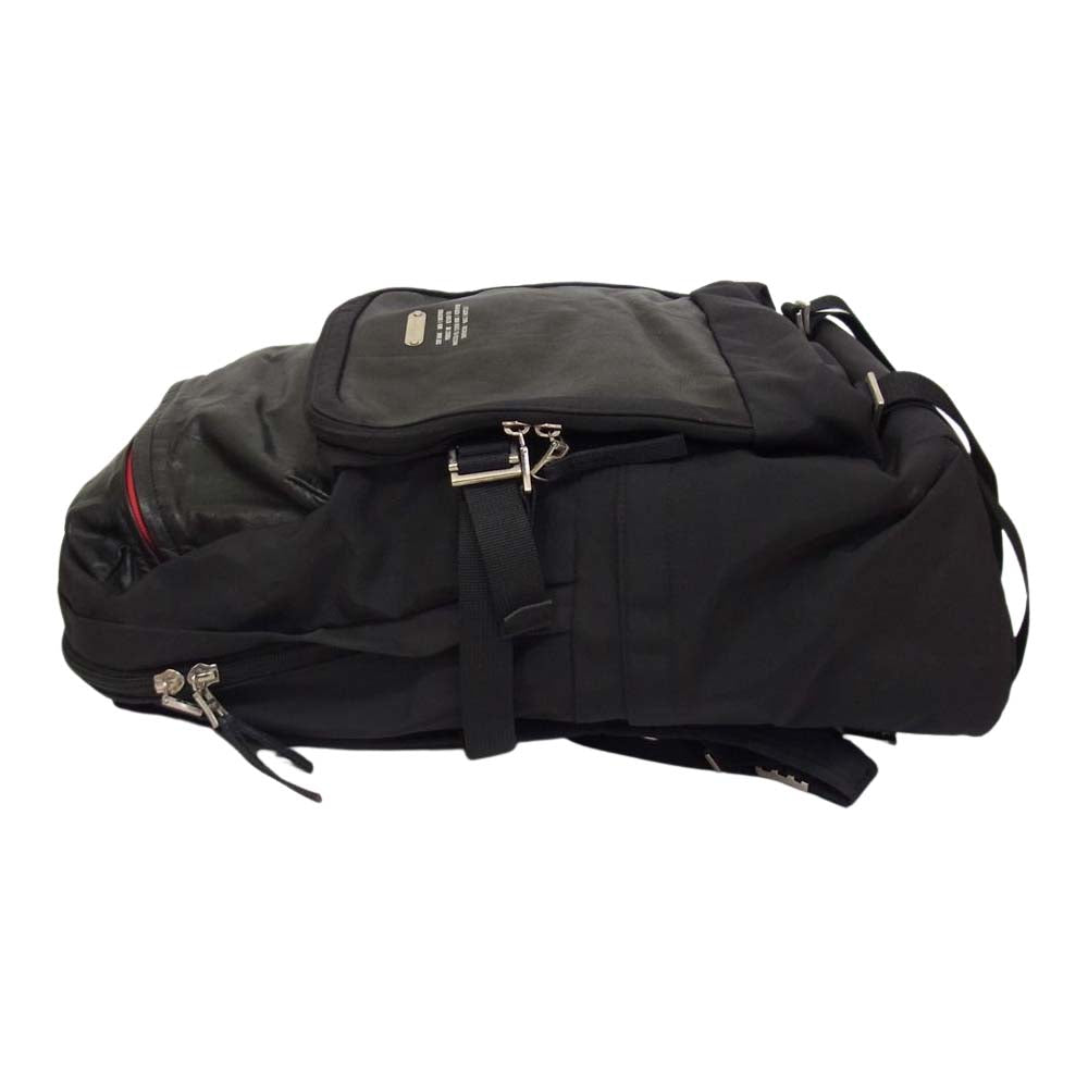 MASTERPIECE マスターピース 02560-C0 COLLECTORS コレクターズ 別注 SPEC mkn2 back pack レザー切替 リュックサック バックパック ブラック系【中古】