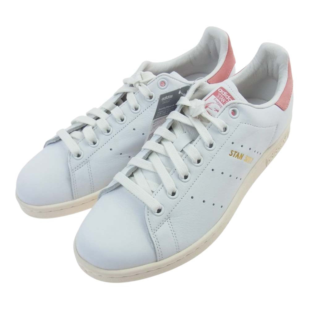 adidas アディダス S80024 STAN SMITH スタンスミス ローカット スニーカー ホワイト系 ピンク系 26.5【新古品】【未使用】【中古】