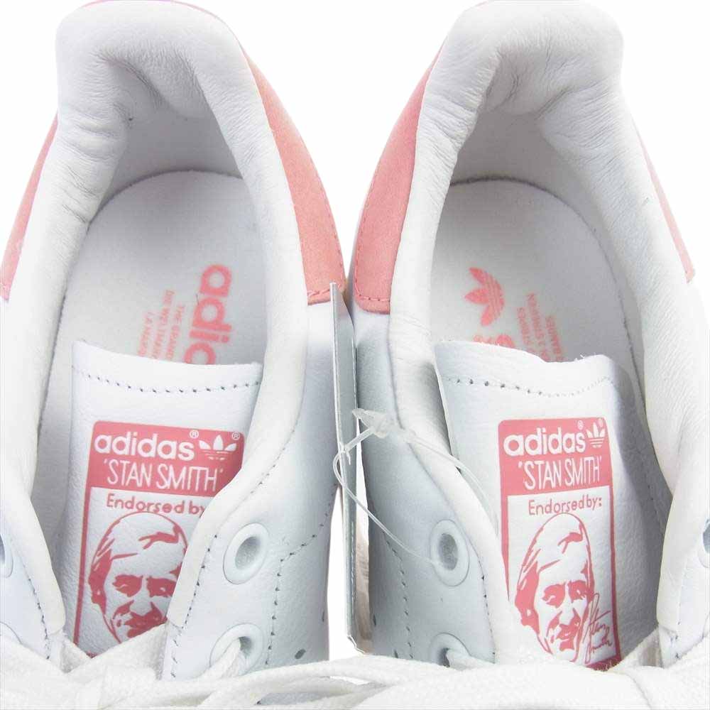 adidas アディダス S80024 STAN SMITH スタンスミス ローカット スニーカー ホワイト系 ピンク系 26.5【新古品】【未使用】【中古】