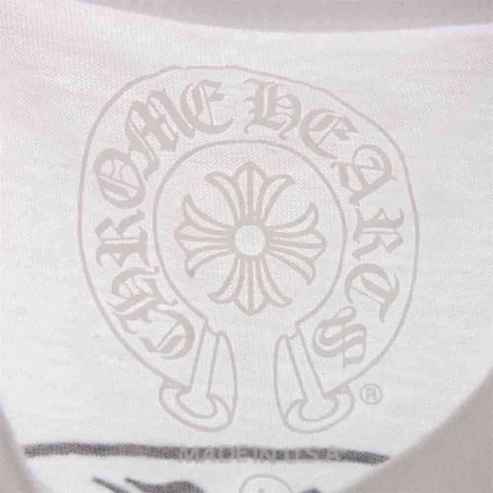 CHROME HEARTS クロムハーツ（原本無） 22SS 国内正規品 NEW MLTCOL CEM CRS SS バック マルチ セメタリー クロス プリント Tシャツ ホワイト系 L【中古】