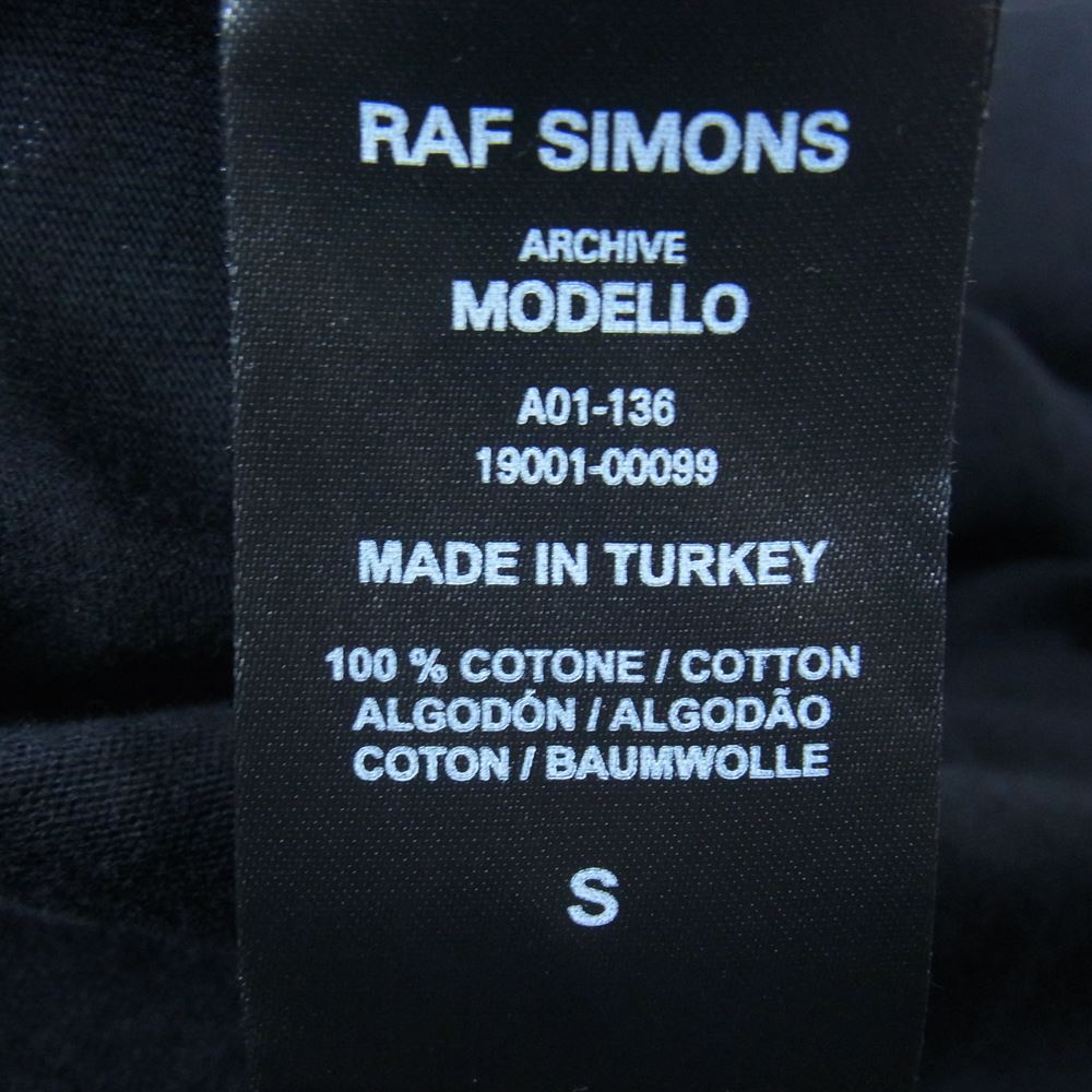 RAF SIMONS ラフシモンズ Raf Simons archive redux PCL FLORAL PRINT T SHIRT 半袖 Tシャツ ブラック系 S【美品】【中古】