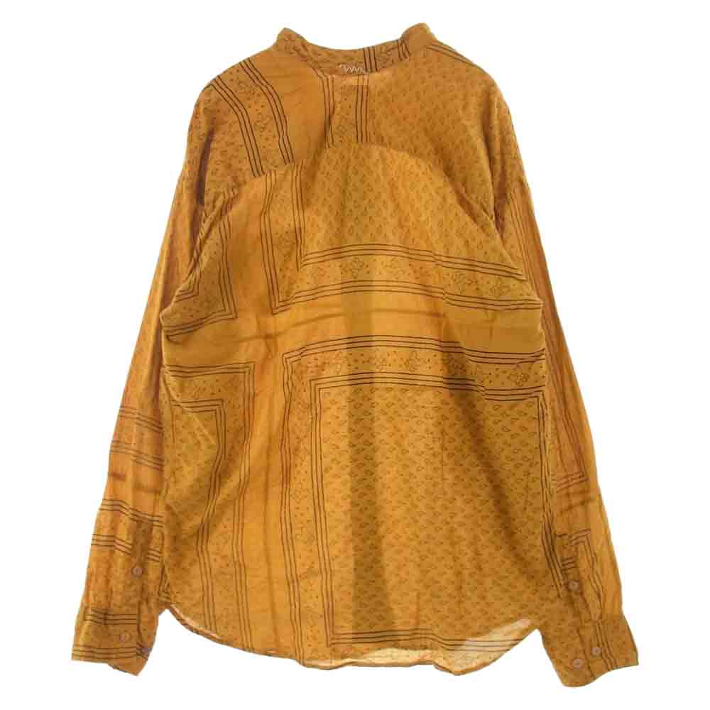 VISVIM ビズビム 20SS 0120105011005 KAFKA L/S BANDANA P.W.N.D. MUSTARD 長袖シャツ  イエロー系 2【中古】