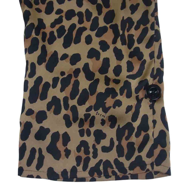 Sacai サカイ 22-06139 Leopard Print Trousers レオパード柄 パンツ ライトブラウン系 レオパード桂 1【美品】【中古】