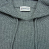 MONCLER モンクレール H10939G00002 M1900 GIROCOLLO CON CAPPUC ワッペン付 カシミヤ混 プルオーバー ニット パーカー グレー系 S【中古】
