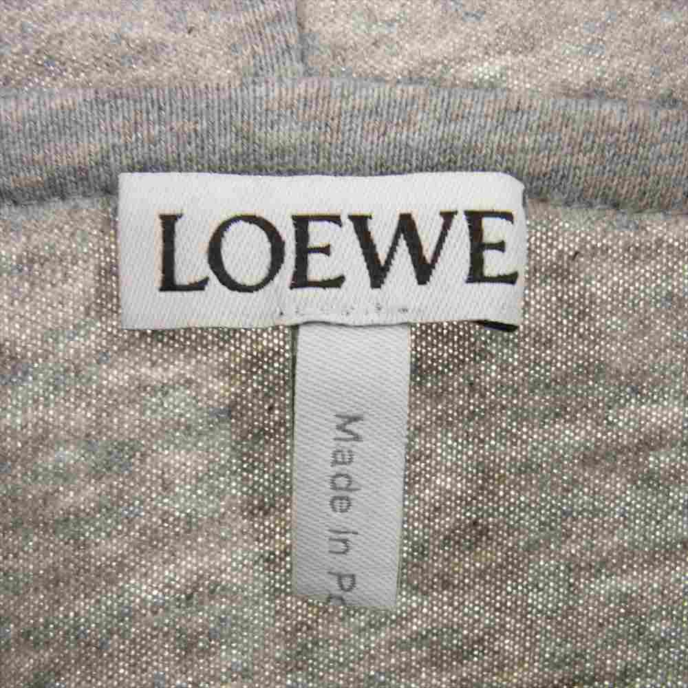 LOEWE ロエベ S359341X98 ロエベ アナグラム フーディー スウェットパーカー プルオーバー グレー系 M【中古】