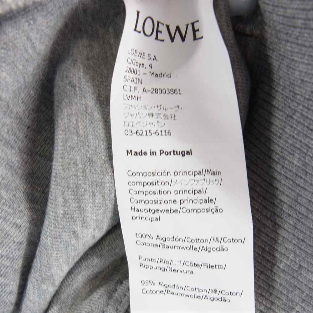 LOEWE ロエベ S359341X98 ロエベ アナグラム フーディー スウェットパーカー プルオーバー グレー系 M【中古】