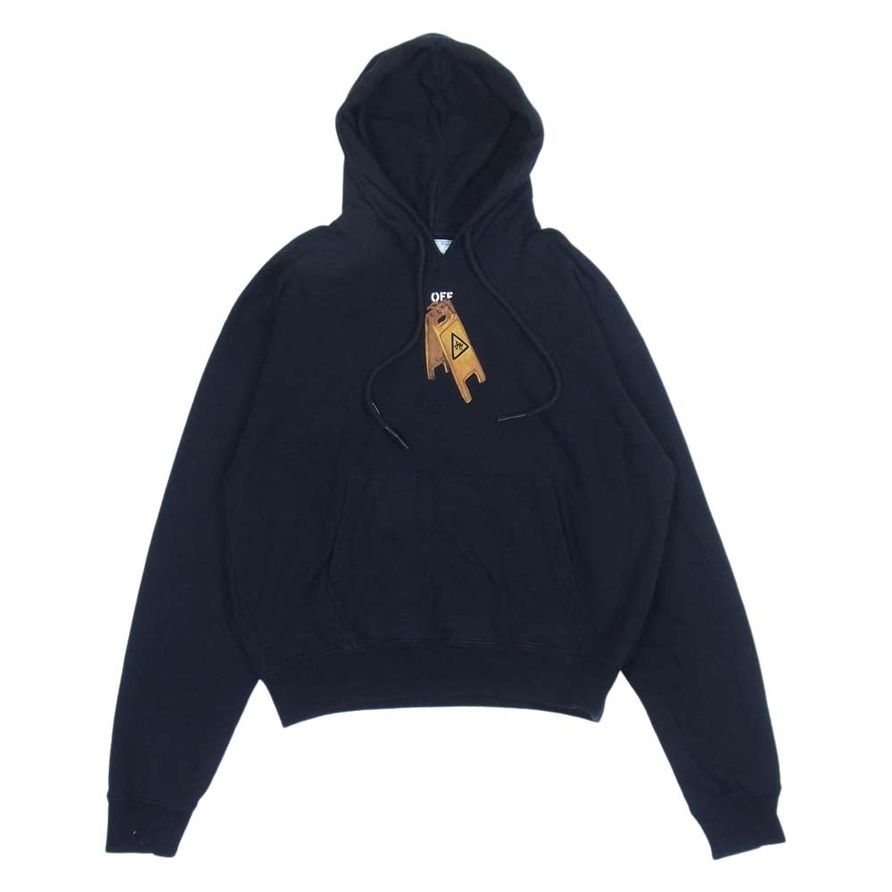 OFF-WHITE オフホワイト 20AW OMBB037F20FLE001 国内正規品 PASCAL SKELETON OVER HOODIE スケルトン アロー オーバーサイズ プルオーバー フーディ パーカー ブラック系 M【中古】