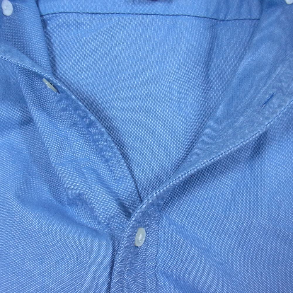Nigel Cabourn ナイジェルケーボン 8002-00-10000 BRITISH OFFICERS SHIRT ブリティッシュ オフィサーズ 長袖 シャツ ブルー系 52【中古】