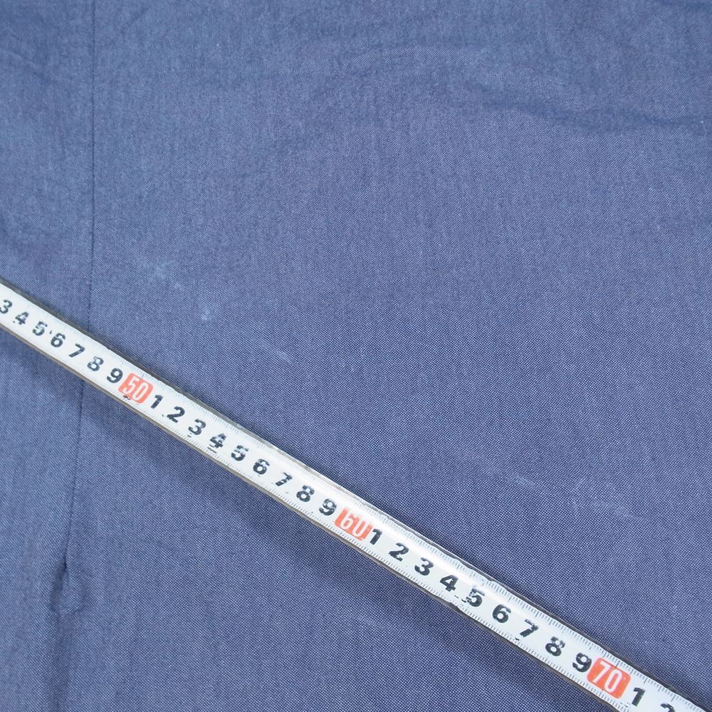 Nigel Cabourn ナイジェルケーボン 8002-00-10000 BRITISH OFFICERS SHIRT ブリティッシュ オフィサーズ 長袖 シャツ SAX インディゴブルー系 52【中古】