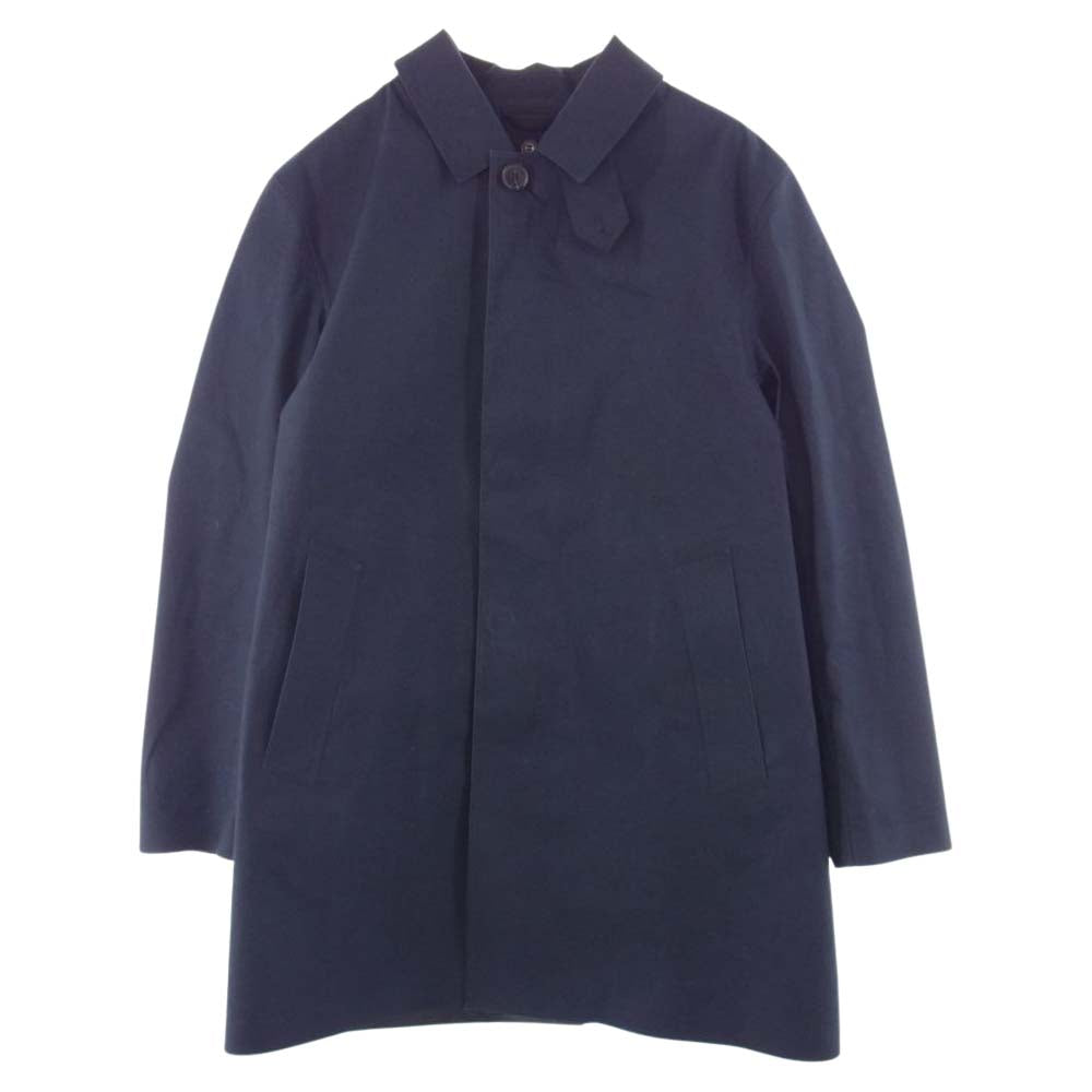 Mackintosh マッキントッシュ DUNKELD ダンケルド スコットランド製 ゴム引き ウールライナー付き ステンカラーコート ネイビー系 40【中古】