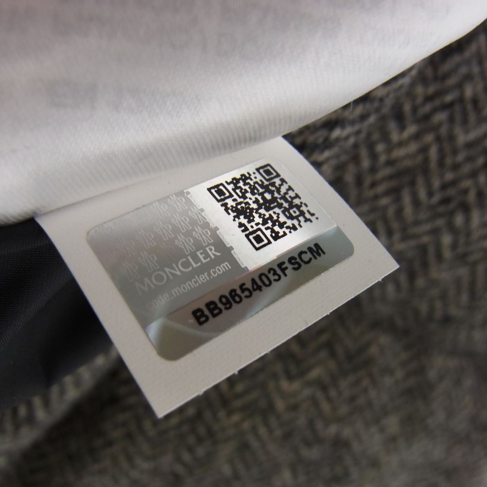 MONCLER モンクレール 320914197205 国内正規品 CHIMAY ヘリンボーン ツイード ウール ダウンジャケット グレー系【中古】
