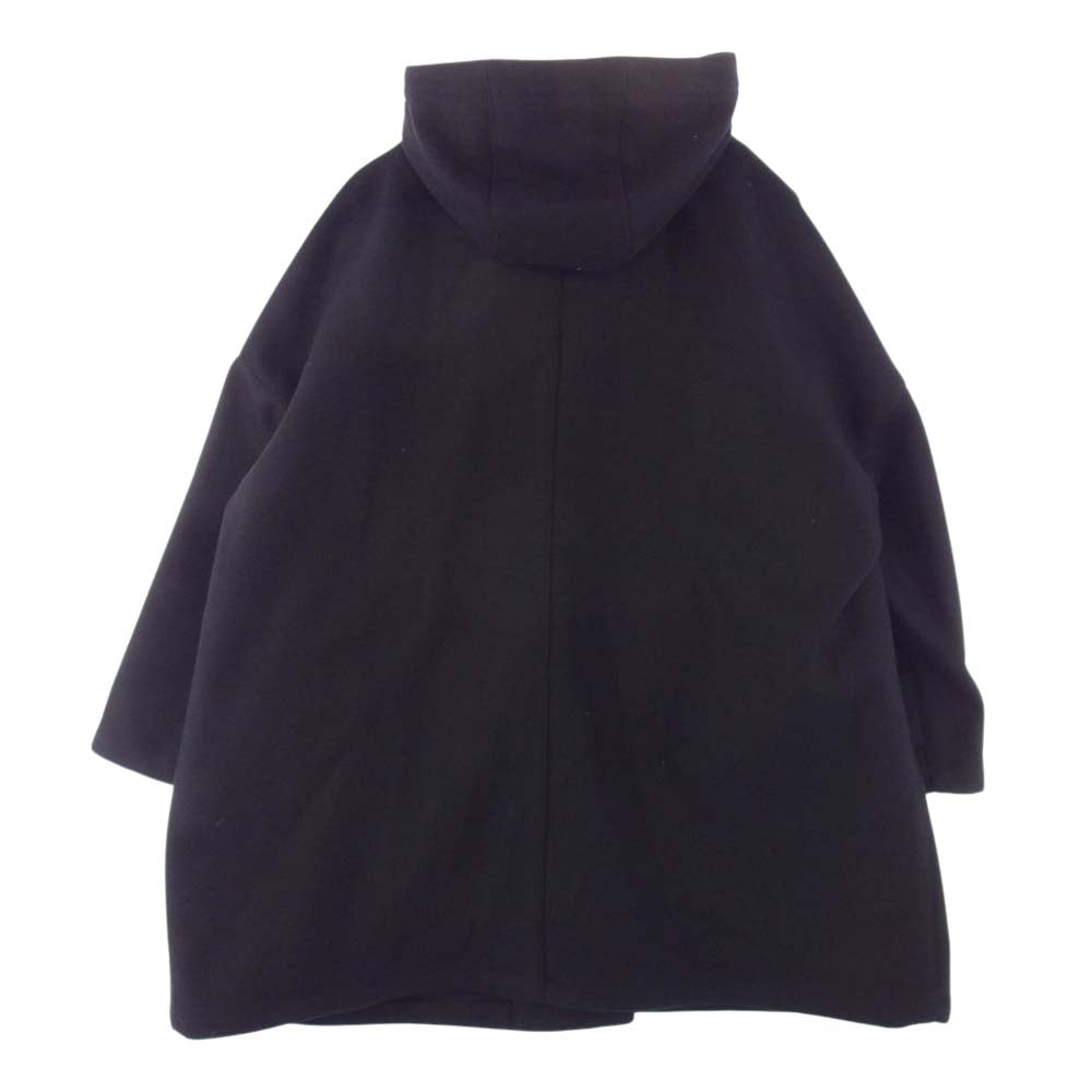 Mackintosh マッキントッシュ MO7275-MOP5780 HUMBIE HOOD フーデッド ウール メルトンコート Aライン コート ブラック系 6【新古品】【未使用】【中古】