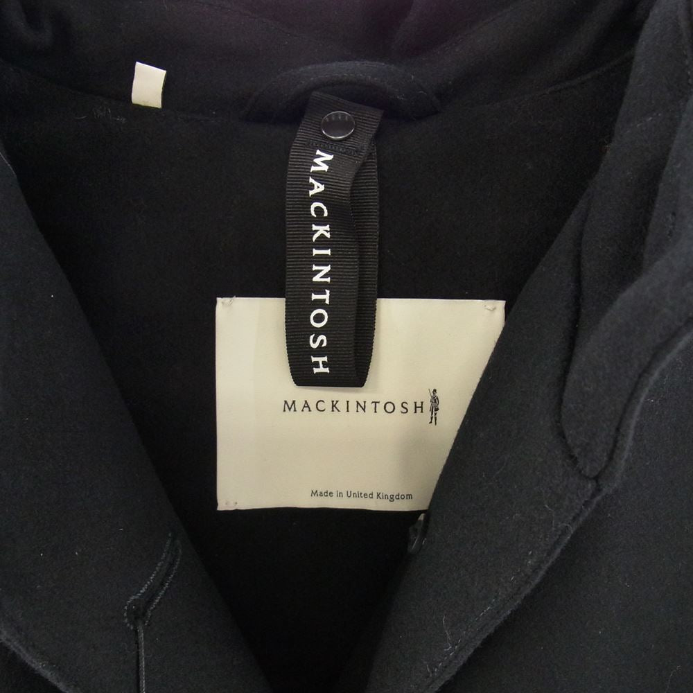 Mackintosh マッキントッシュ MO7275-MOP5780 HUMBIE HOOD フーデッド ウール メルトンコート Aライン コート ブラック系 6【新古品】【未使用】【中古】