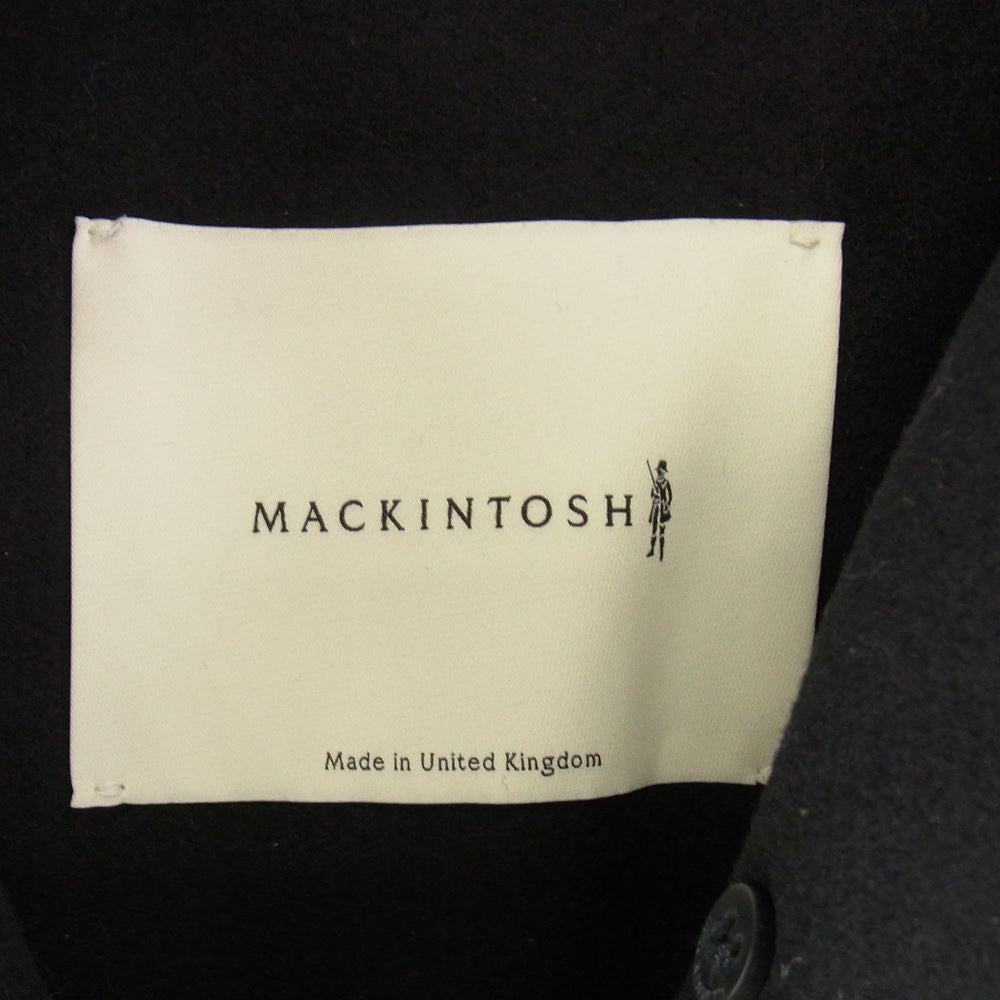 Mackintosh マッキントッシュ MO7275-MOP5780 HUMBIE HOOD フーデッド ウール メルトンコート Aライン コート ブラック系 6【新古品】【未使用】【中古】