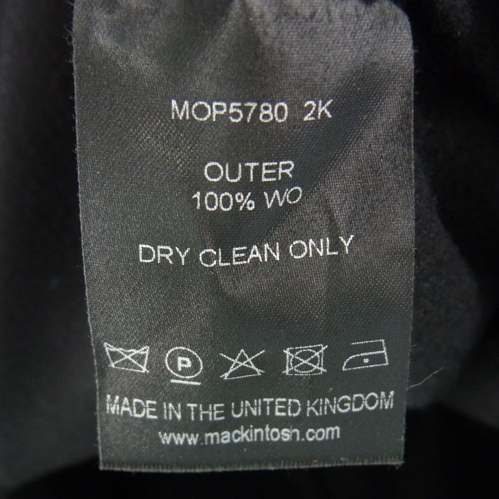 Mackintosh マッキントッシュ MO7275-MOP5780 HUMBIE HOOD フーデッド ウール メルトンコート Aライン コート ブラック系 6【新古品】【未使用】【中古】