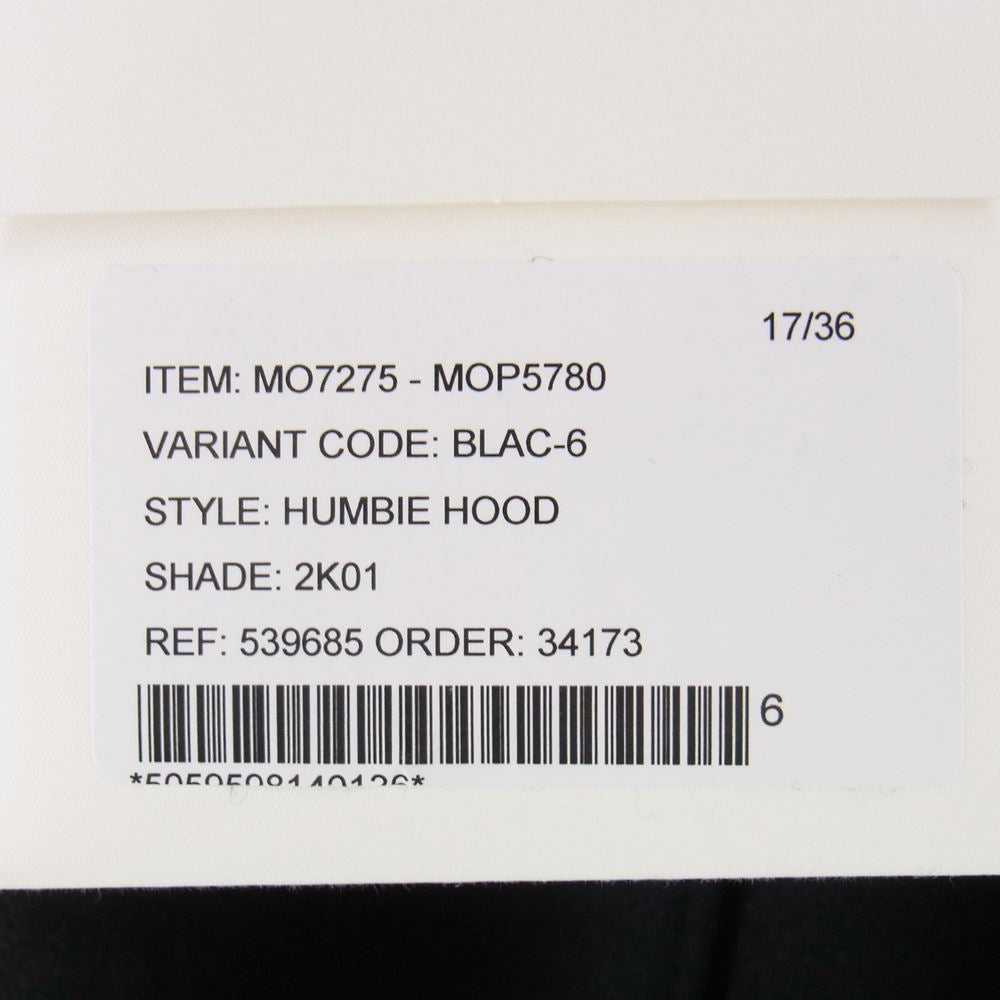 Mackintosh マッキントッシュ MO7275-MOP5780 HUMBIE HOOD フーデッド ウール メルトンコート Aライン コート ブラック系 6【新古品】【未使用】【中古】