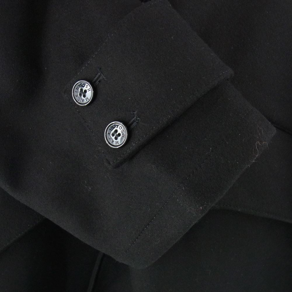 Mackintosh マッキントッシュ MO7275-MOP5780 HUMBIE HOOD フーデッド ウール メルトンコート Aライン コート ブラック系 6【新古品】【未使用】【中古】