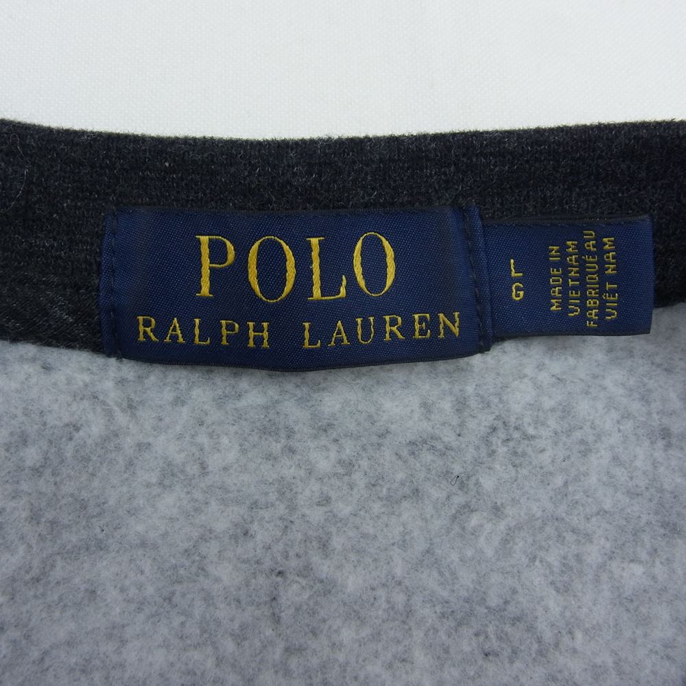 POLO RALPH LAUREN ポロ・ラルフローレン ポロベア 裏起毛 スウェット トレーナー グレー系 LG【中古】