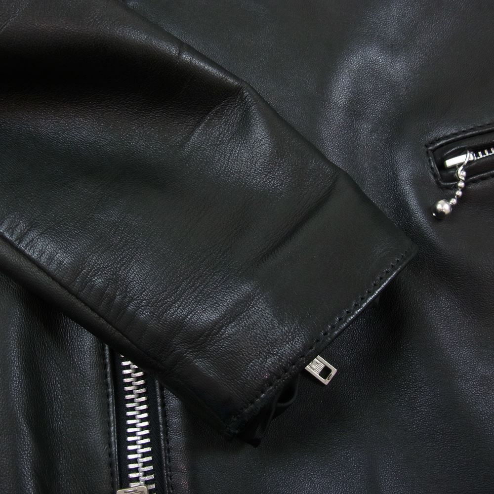 【高級】エストネーション ラムレザージャケット 黒 大きいサイズ 40 本革