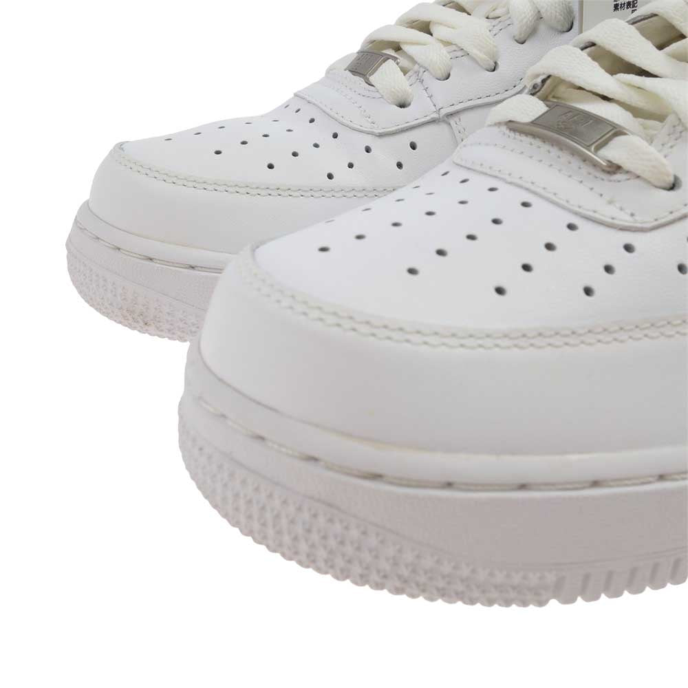 NIKE ナイキ 315122-111 AIR FORCE 1 エアフォースLOW '07 ロー スニーカー ホワイト系 25.5㎝【中古】