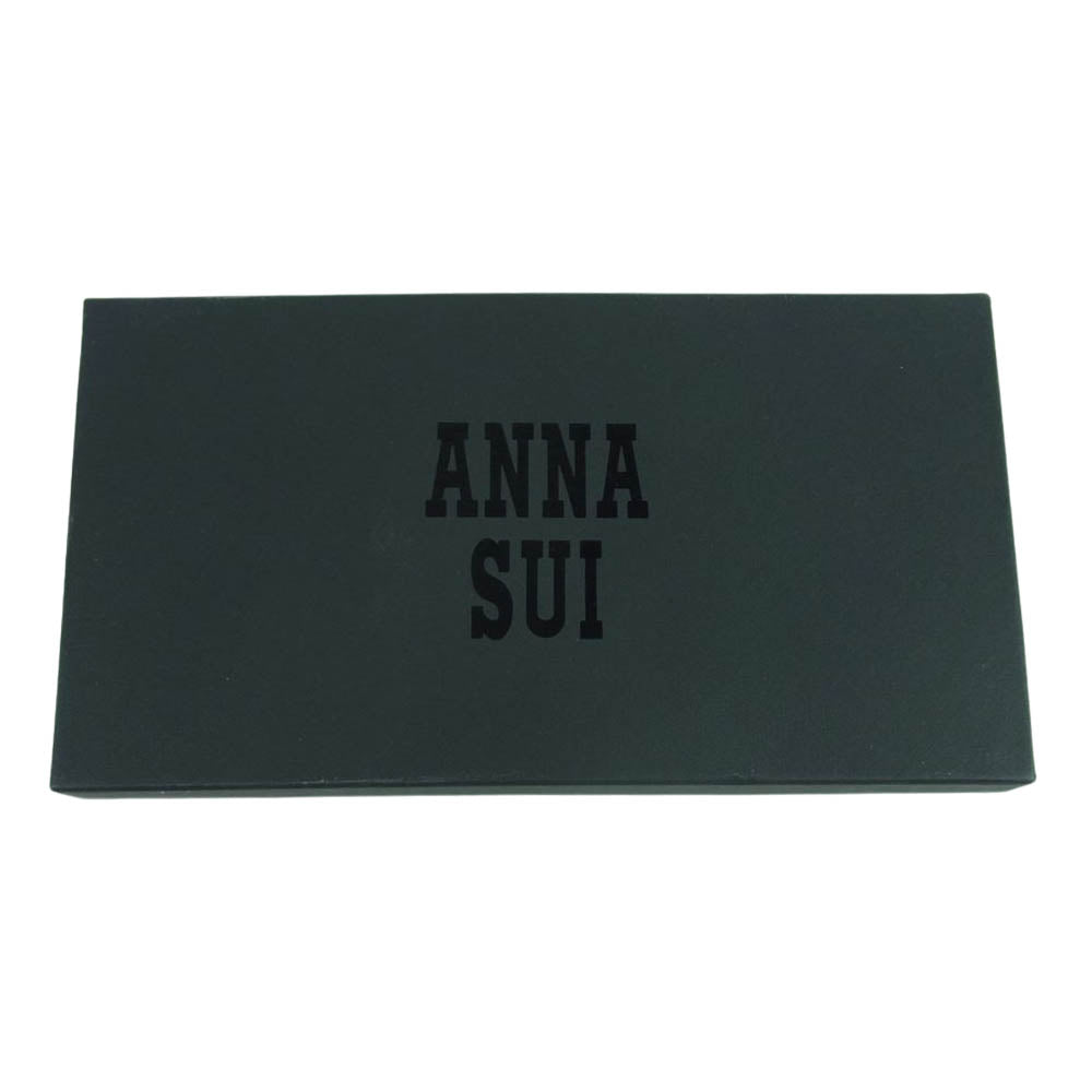 ANNA SUI アナスイ 312381 ミルキー ペコちゃん コラボ ウォレット 長財布 カンボジア製 ブラック系 10【極上美品】【中古】