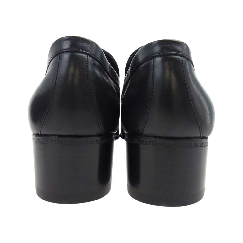 GUCCI グッチ 123866 レザー ローファー ビジネスシューズ ブラック系 39E【新古品】【未使用】【中古】