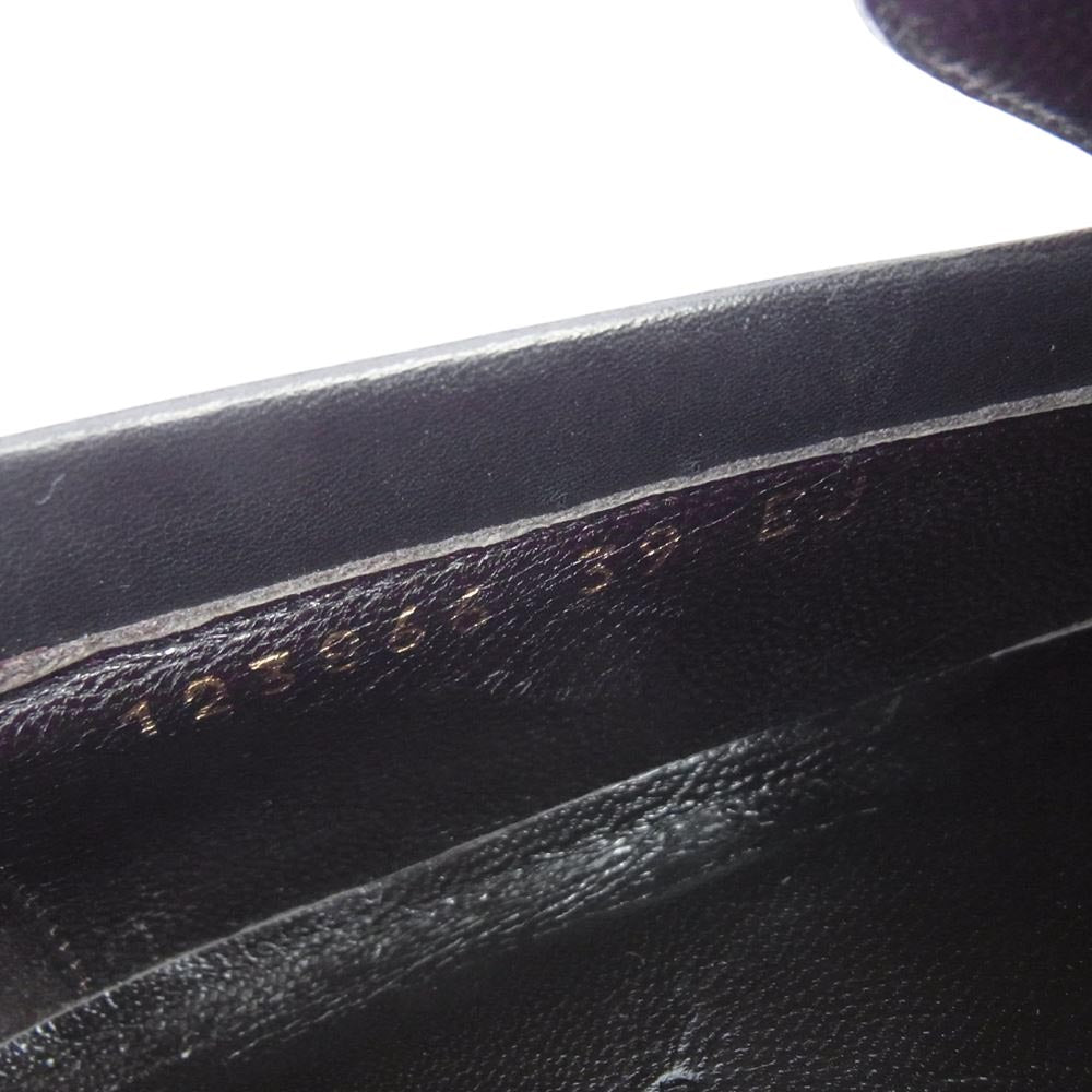 GUCCI グッチ 123866 レザー ローファー ビジネスシューズ ブラック系 39E【新古品】【未使用】【中古】