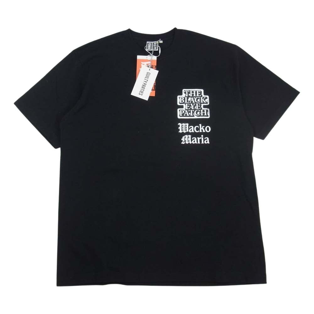 WACKO MARIA ワコマリア BEP-WM-TEE01  BlackEyePatch ブラックアイパッチ CREW NECK T-SHIRT TYPE 半袖 Tシャツ  ブラック系 L【新古品】【未使用】【中古】