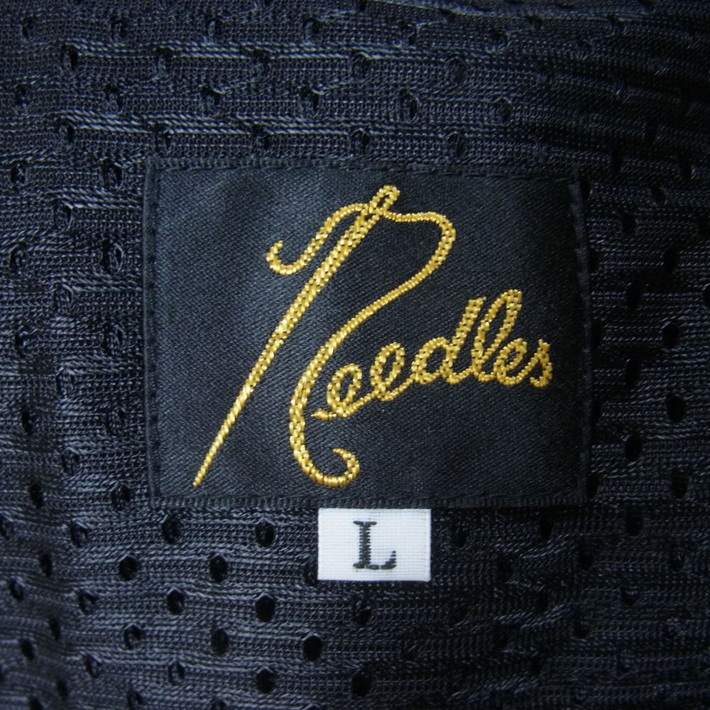 Needles ニードルス 22AW  LQ238 Papillon Velour パピヨン ベロア zipped Track Pant ジップ トラック パンツ ブラック×パープル L【新古品】【未使用】【中古】