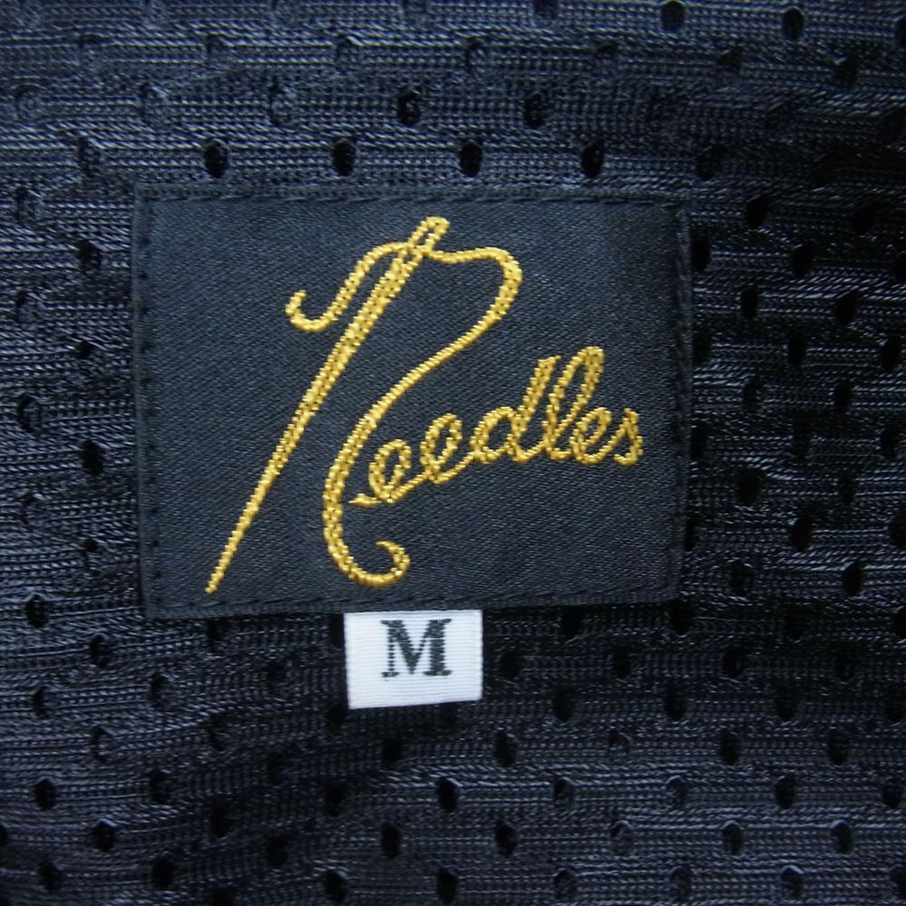 Needles ニードルス 22AW  LQ238 Papillon Velour パピヨン ベロア zipped Track Pant ジップ トラック パンツ ブラック×パープル M【新古品】【未使用】【中古】