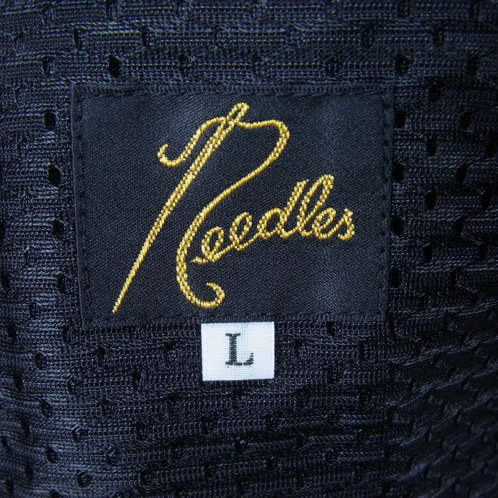Needles ニードルス 22AW  LQ238 Papillon Velour パピヨン ベロア zipped Track Pant ジップ トラック パンツ ネイビー×ボルドー L【新古品】【未使用】【中古】