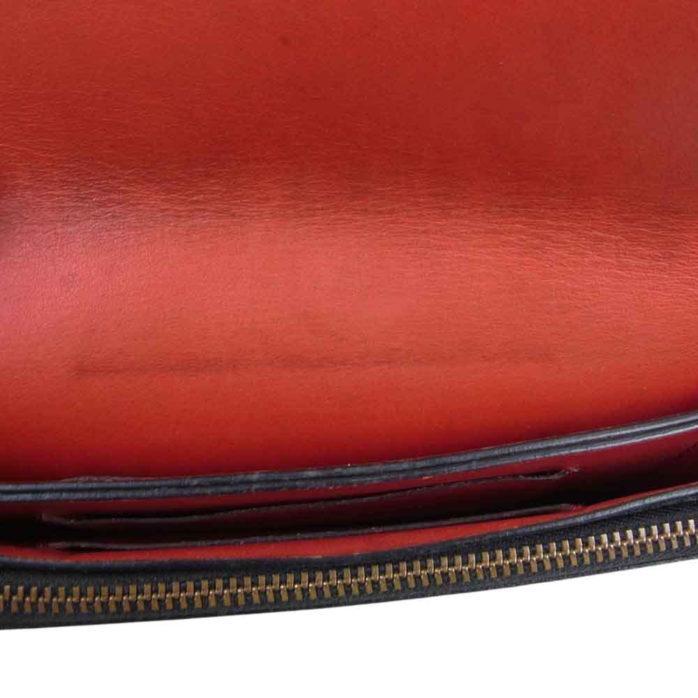 J&M Davidson ジェイアンドエムデヴィッドソン 7347 LARGE FLAP PURSE ラージフラップ パース レザー長財布 ブラック系【中古】