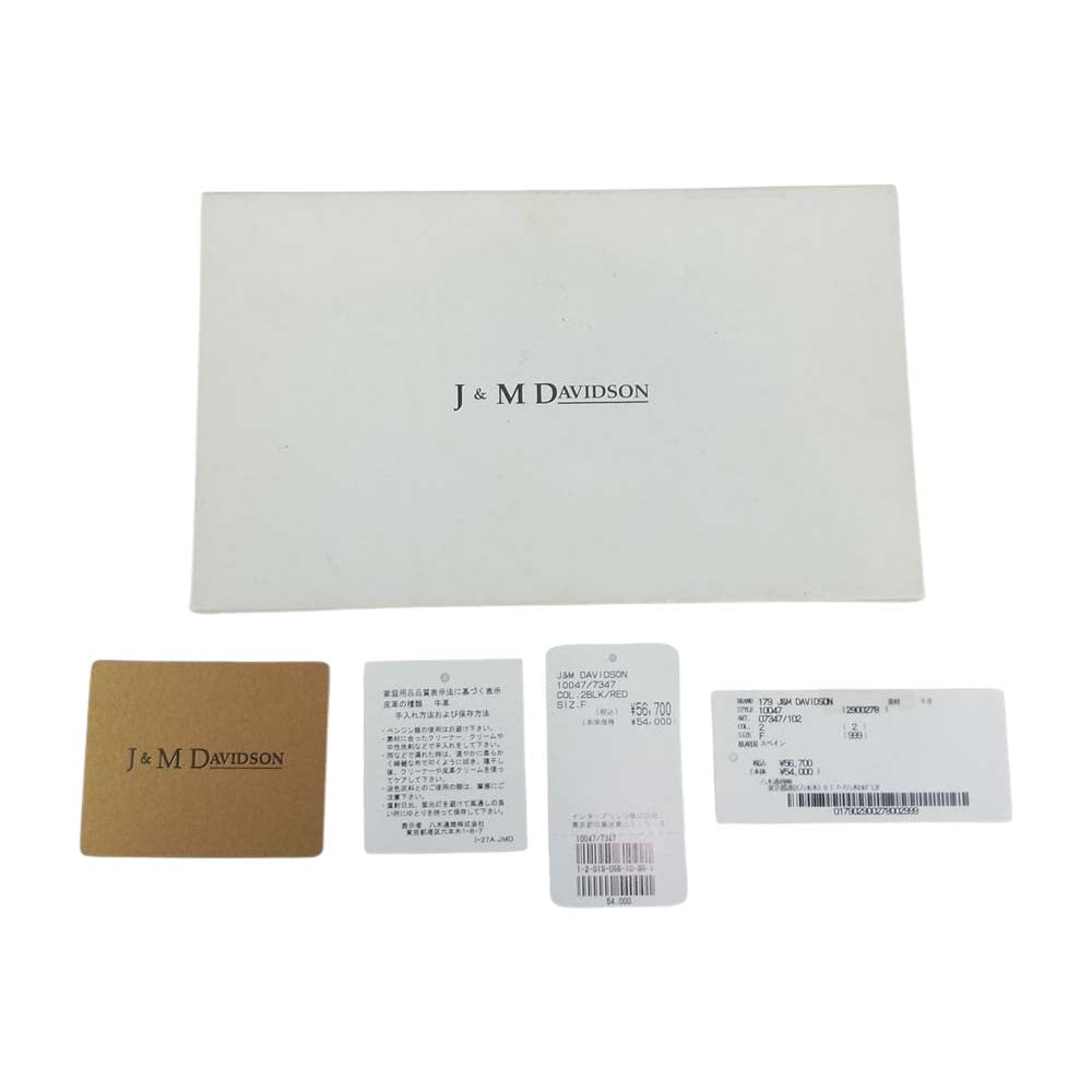 J&M Davidson ジェイアンドエムデヴィッドソン 7347 LARGE FLAP PURSE ラージフラップ パース レザー長財布 ブラック系【中古】