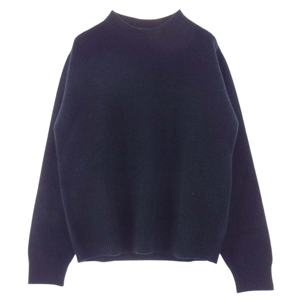 COMOLI コモリ 21AW U03-06004 ラムズウール クルーネックニット ダークネイビー系 3【中古】