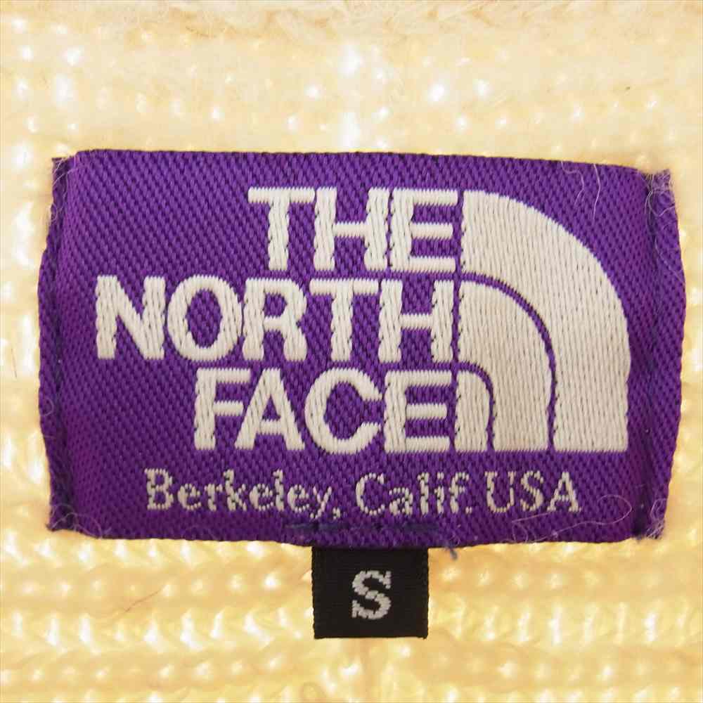 THE NORTH FACE ノースフェイス NT6456N PURPLE LABEL パープルレーベル ニット セーター オフホワイト系 S【中古】
