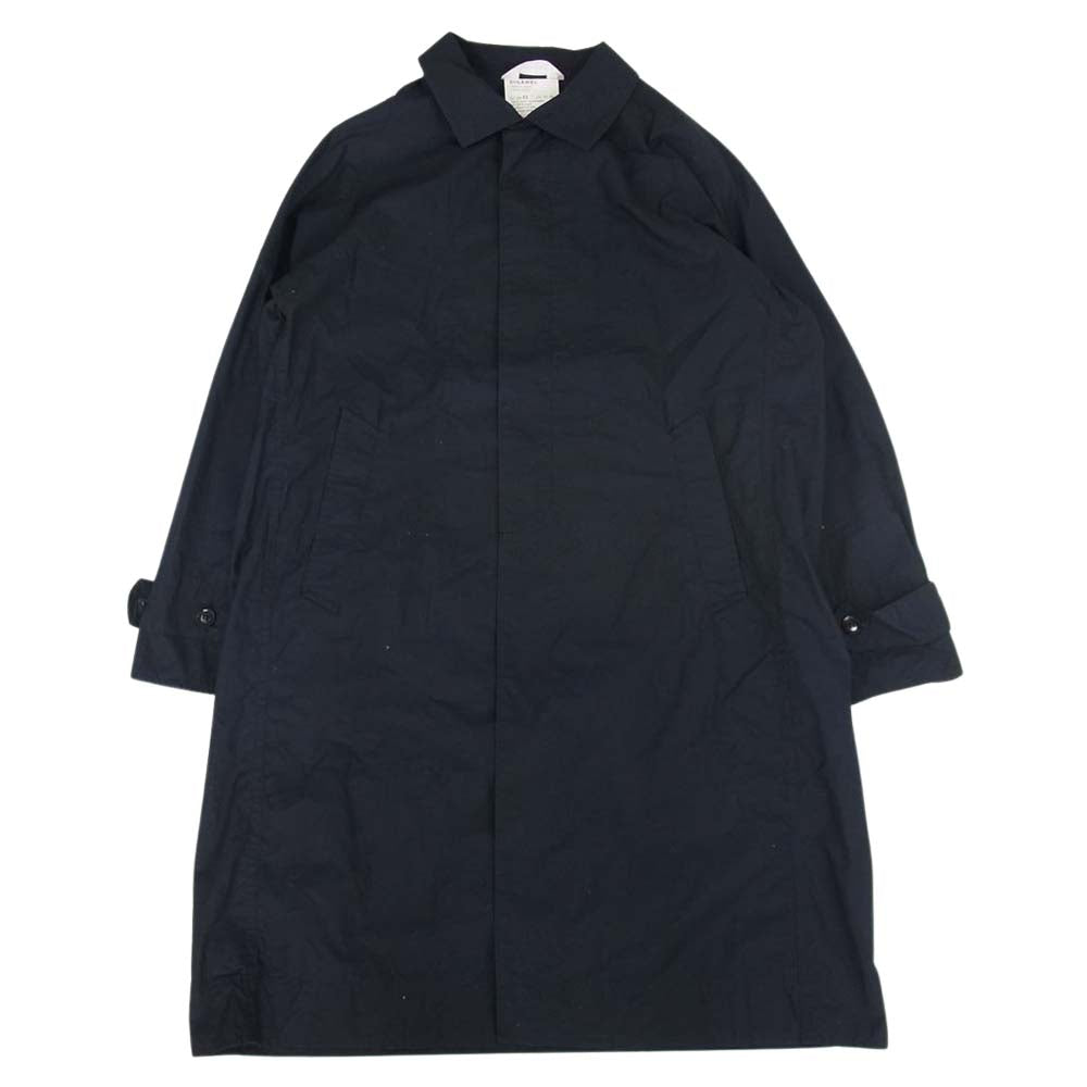 ディガウェル 日本製 コットン ステンカラー コート ネイビー系 1【中古】