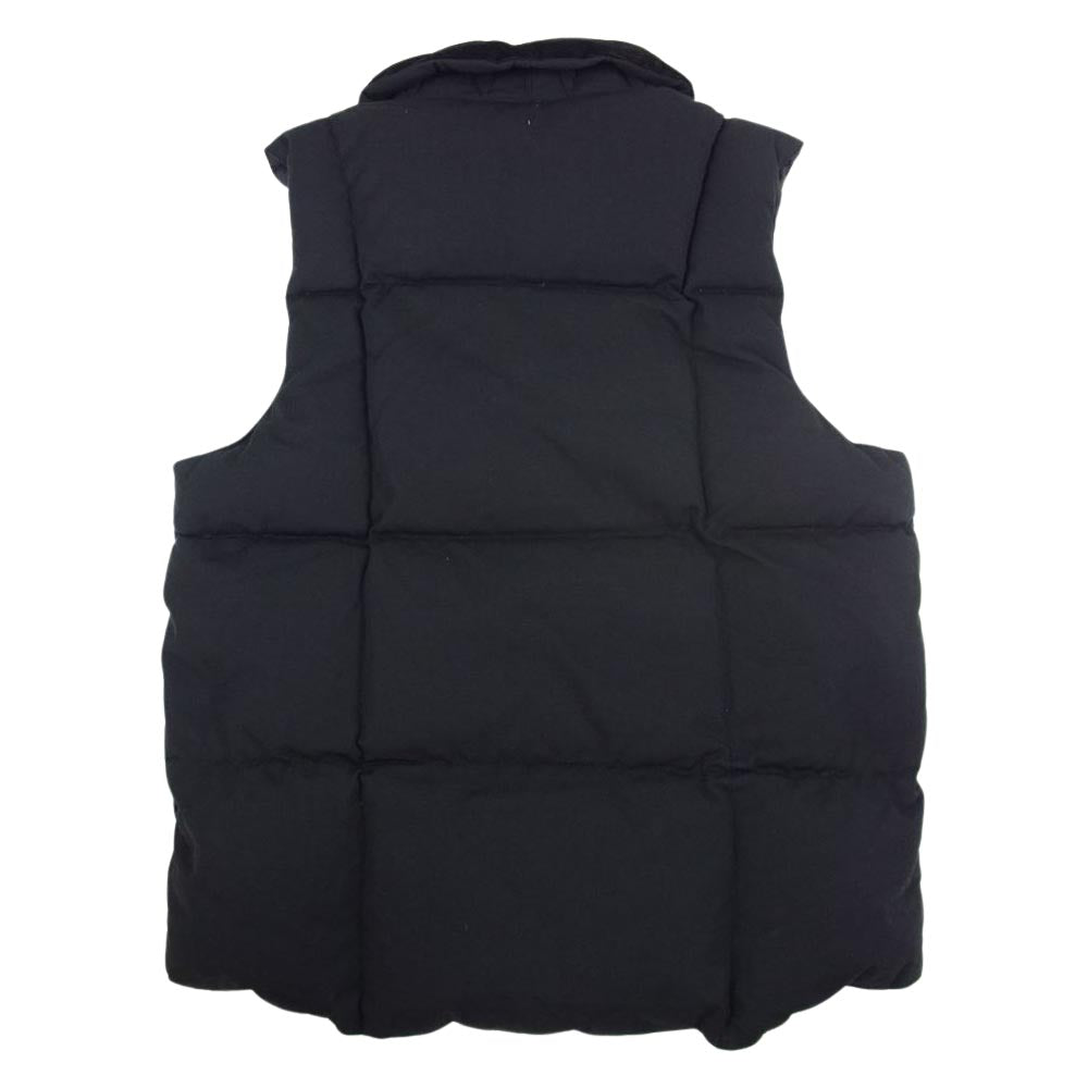 Engineered Garments エンジニアードガーメンツ カナダ製 ショールカラー コーデュロイカラー ダウン ベスト ブラック系 S【中古】
