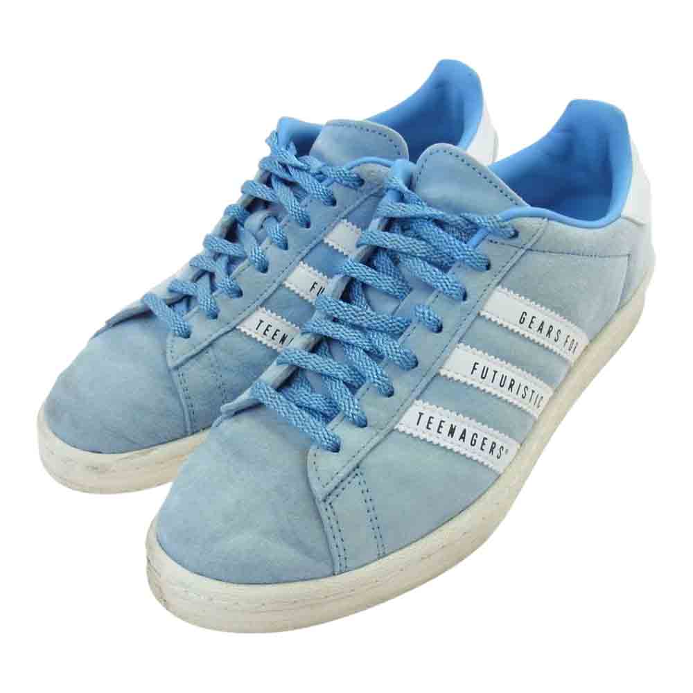 adidas アディダス FY0731 HUMAN MADE ヒューマンメイド CAMPUS HUMAN MADE キャンパス ヒューマンメイド スニーカー ライトブルー系 US7(25.0cm)【中古】