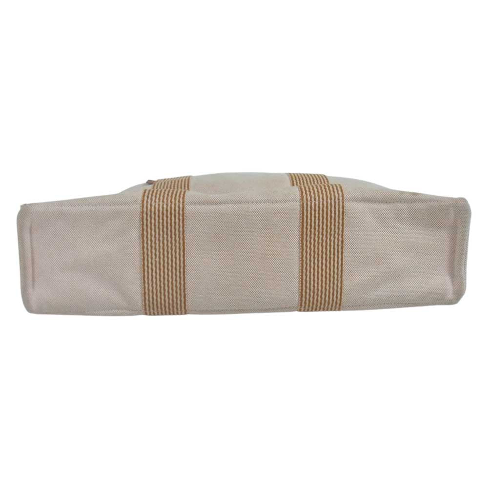 HERMES エルメス フールトゥ MM キャンバス トート バッグ オレンジ系【中古】