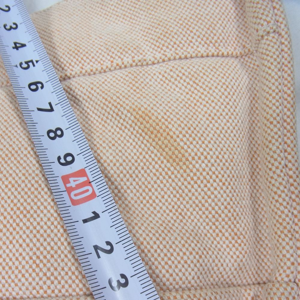 HERMES エルメス フールトゥ MM キャンバス トート バッグ オレンジ系【中古】